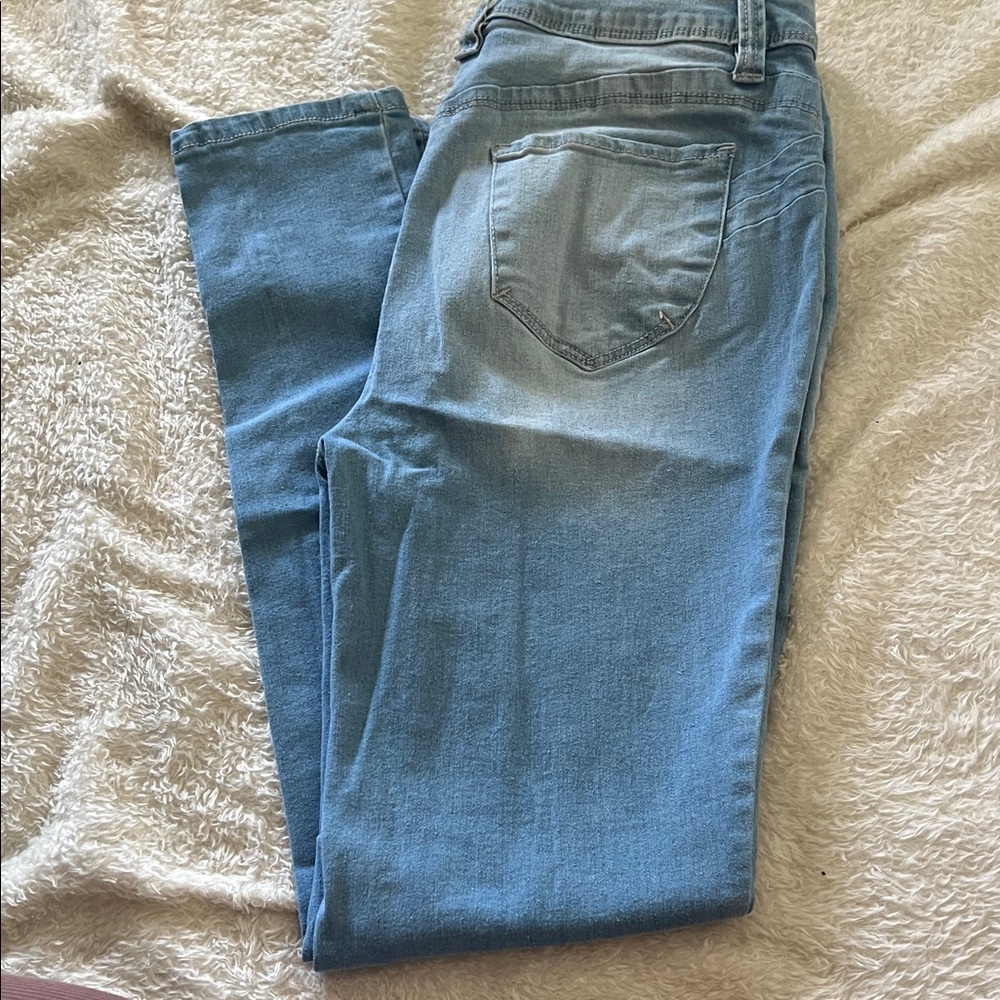 Fashion Nova Light Blue Straight Leg Jeans
